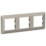 Schneider EPH5805369 Asfora Em Plus 3Lü Bronz Yatay Priz Çerçevesi