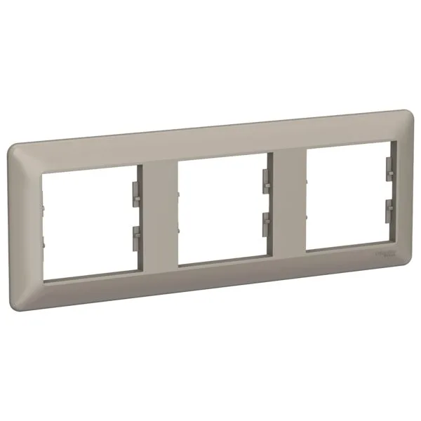 Schneider EPH5805369 Asfora Em Plus 3Lü Bronz Yatay Priz Çerçevesi