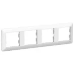 Schneider EPH5805421 Asfora Em 4Lü Beyaz Yatay Çerçeve