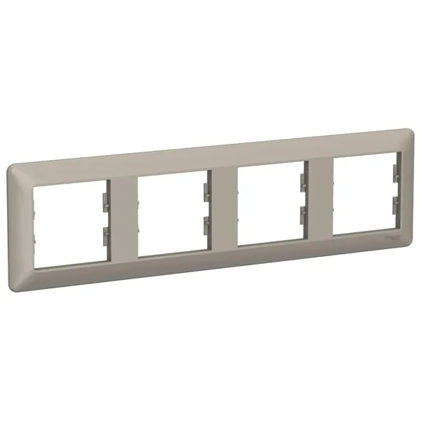 Schneider EPH5805469 Asfora Em Plus 4Lü Bronz Yatay Priz Çerçevesi