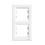 Schneider EPH5810221 İkili Asfora Dikey Beyaz Çerçeve