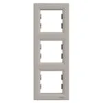 Schneider EPH5810369 Üçlü Asfora Bronz Dikey Çerçeve
