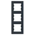 Schneider EPH5810371 Üçlü Asfora Antrasit Dikey Çerçeve