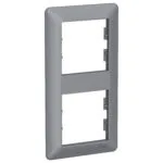 Schneider EPH5815262 Asfora Em Plus 2LI Çelik Dikey Anahtar Priz Çerçevesi