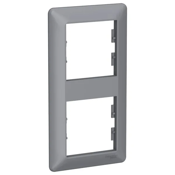 Schneider EPH5815262 Asfora Em Plus 2LI Çelik Dikey Anahtar Priz Çerçevesi