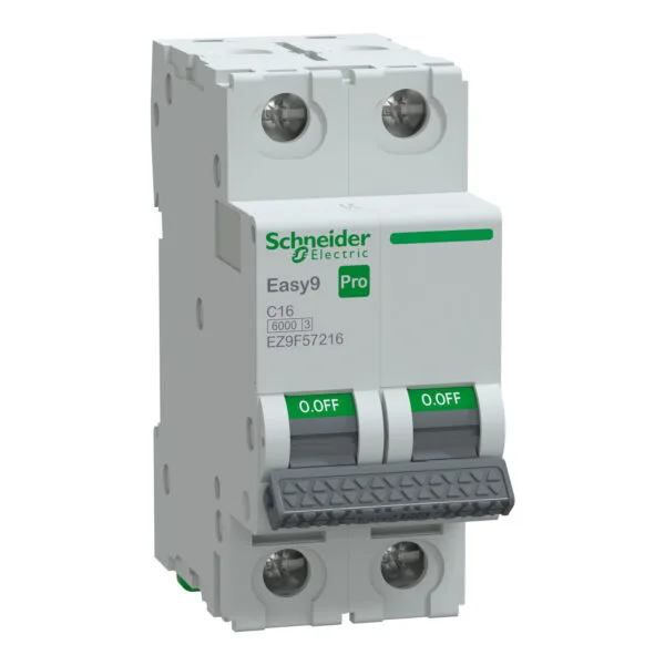 Schneider EZ9F57216 Easy 9 Pro 2P 16A 6 KA C Tipi Otomatik Sigorta