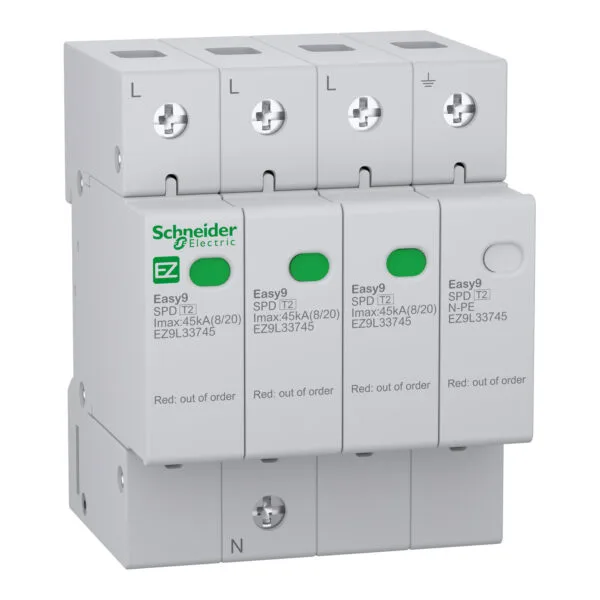 Schneider EZ9L33745 EASY9 T2 3P-N 45KA 400V Parafudr