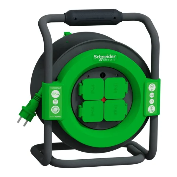 Schneider IMT33148 25m IP44 H07RN-F 3G2.5 Topraklı Kauçuk Kablo Makarası