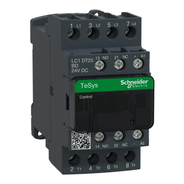 Schneider LC1DT25BD TESYS D 24V DC 4NA 4P AC1 25A Kontaktör