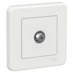 Schneider LNA3700121 Leona 4DB Beyaz Çerçeveli Sat Geçişli Priz