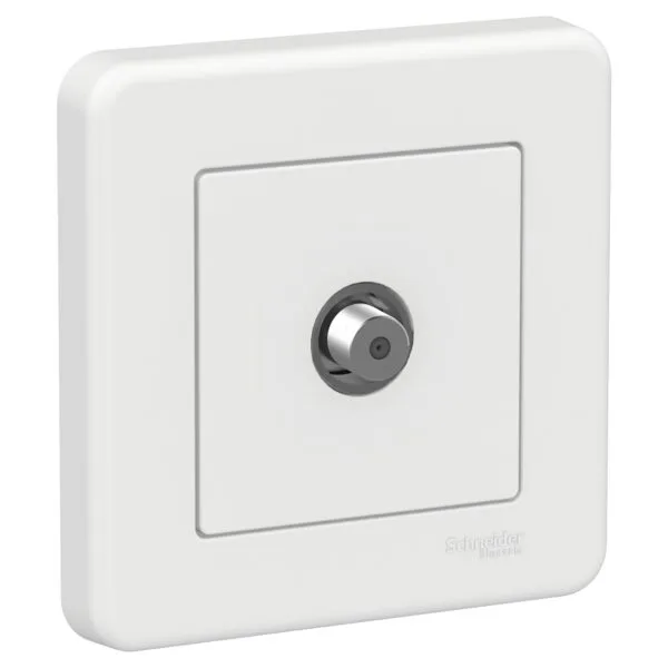 Schneider LNA3700121 Leona 4DB Beyaz Çerçeveli Sat Geçişli Priz