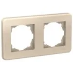 Schneider LNA5800224 Leona 2LI Metalik Bej Yatay Çerçeve