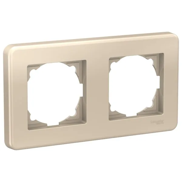 Schneider LNA5800224 Leona 2LI Metalik Bej Yatay Çerçeve