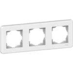 Schneider LNA5800321 Leona 3Lü Yatay Beyaz Çerçeve