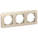 Schneider LNA5800324 Leona 3Lü Metalik Bej Çerçeve