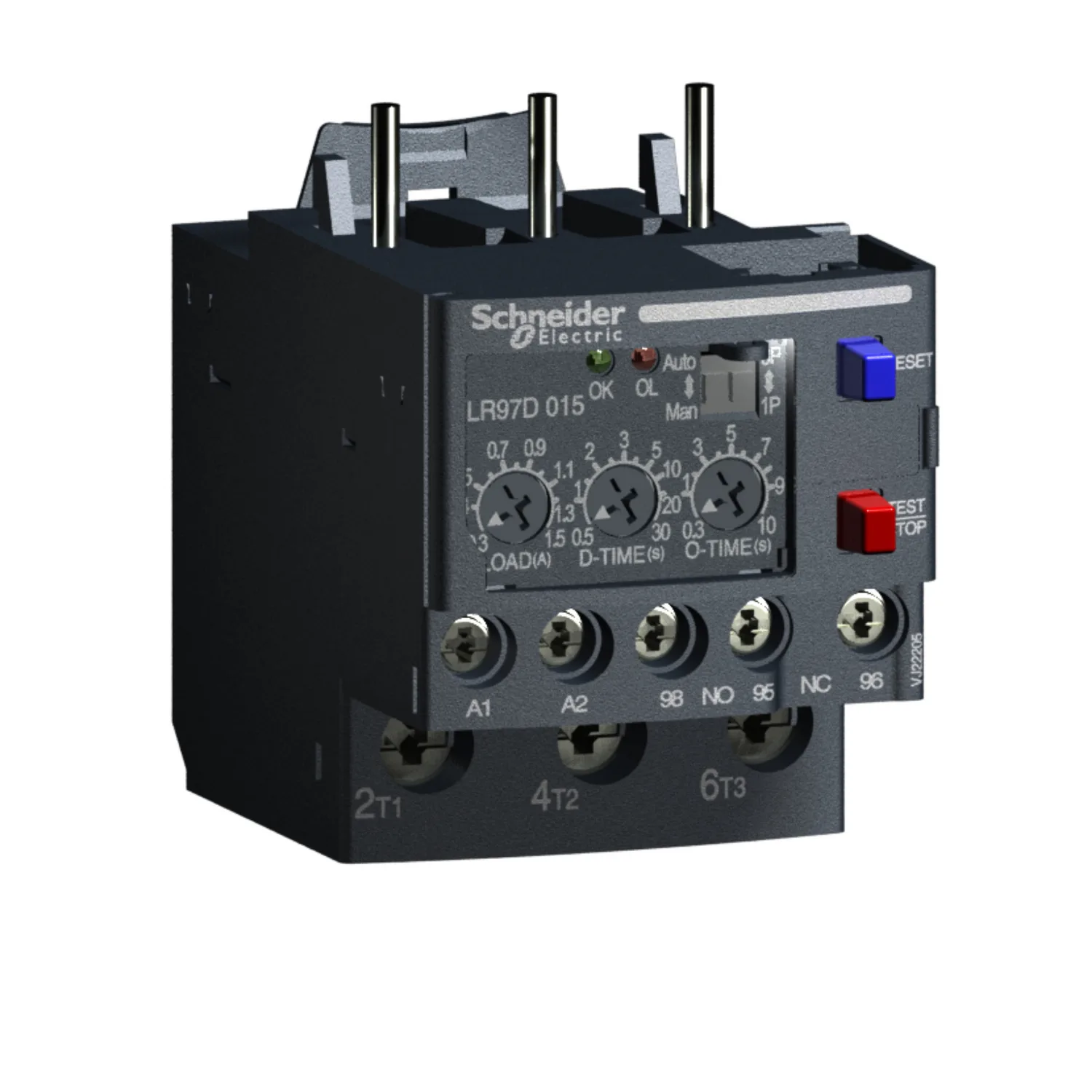 LR97D015B - Main Schneider LR97D015B Tesys 0.3-1.5A-24V Ac/Dc Elektronik Aşırı Yük Rölesi