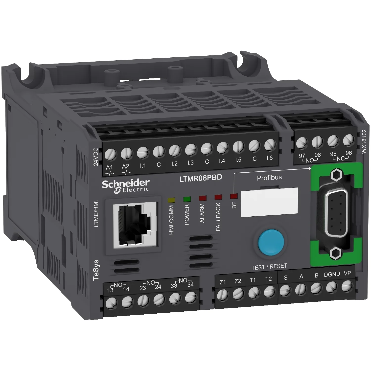 LTMR08PBD - Main Schneider LTMR08PBD TESYS T 0.4 8A 24VDC Profibus Dp 6 Logic İnputs 3 Relay Logic Outputs Motor Kontrolörü