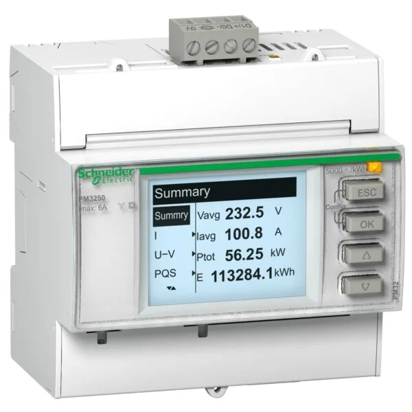 Schneider METSEPM3255 PM3255 Modbus Haberleşmeli Dahili Hafızalı Güç Ölçer