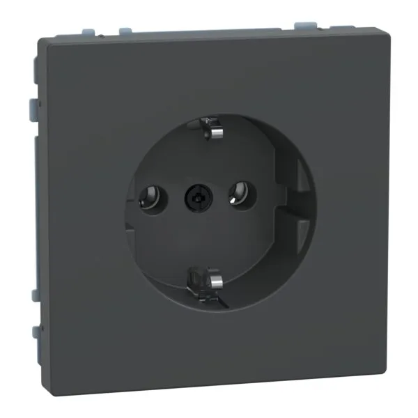 Schneider MTN2301-6034 Antrasit Hızlı Bağlantılı Topraklı Priz