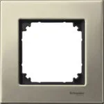 Schneider MTN403105 Merten M-ELEGANCE Glass Tekli Titanyum Çerçeve