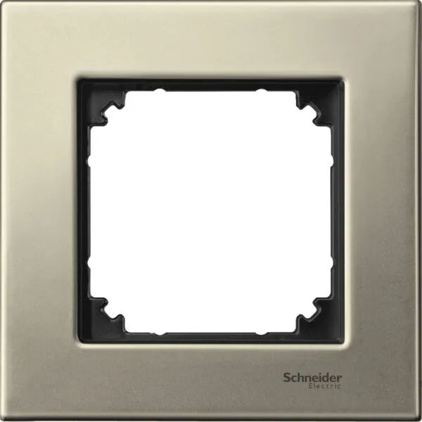 Schneider MTN403105 Merten M-ELEGANCE Glass Tekli Titanyum Çerçeve