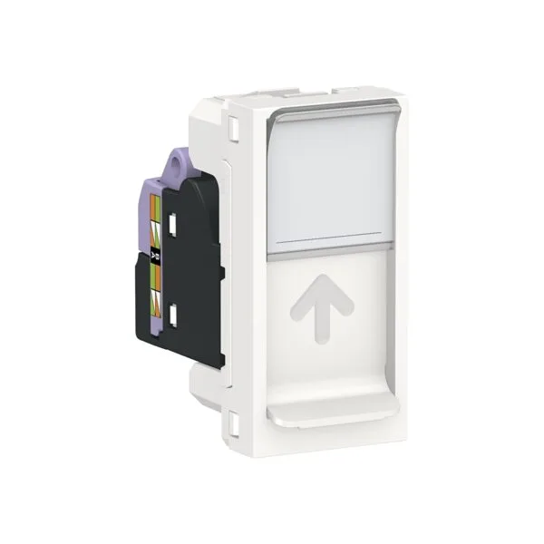 Schneider NU341418 Yeni Unica 1 Modüllü Beyaz RJ45 CAT6 Utp Priz