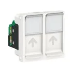 Schneider NU342018 Yeni Unica 2LI 2 Modüllü Beyaz RJ45 CAT5E Utp Priz