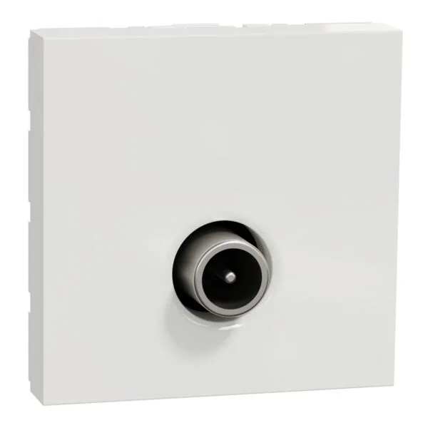 Schneider NU346218 Yeni Unica 2 Modüllü Beyaz Bağımsız TV Prizi