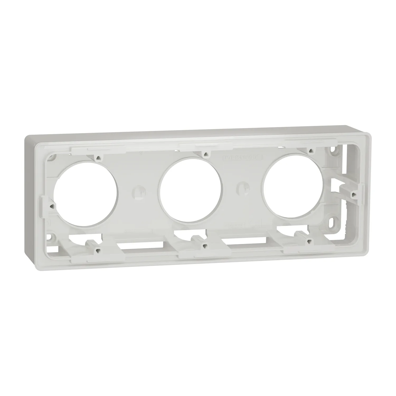 NU800618 - Main Schneider NU800618 Yeni Unica Studio 3lü Beyaz Sıva Üstü Montaj Kasası