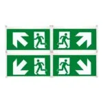 Schneider OVA53188 Exiway Ecosign Sağ/Sol Aşağı -Sağ/Sol Yukarı 4lü Piktogram Yönlendirme Seti