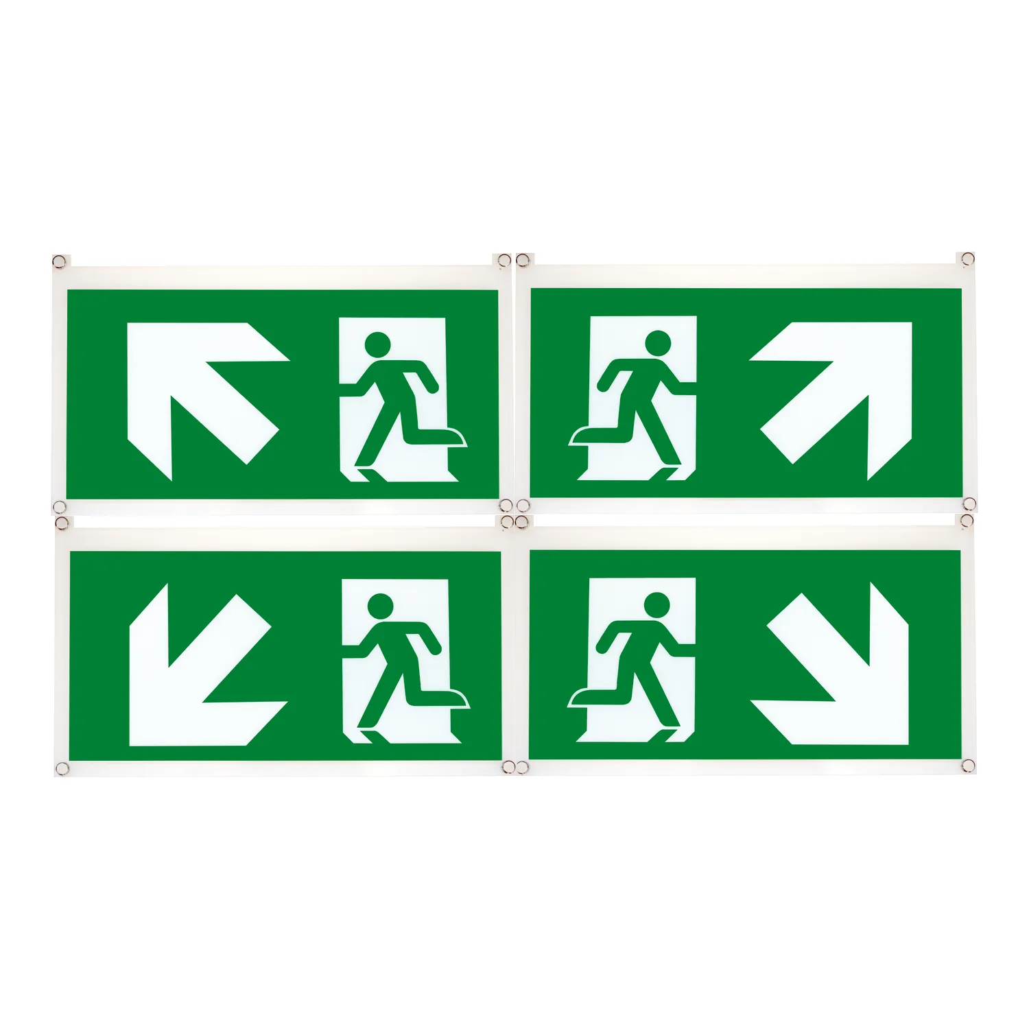 OVA53188 - Main Schneider OVA53188 Exiway Ecosign Sağ/Sol Aşağı -Sağ/Sol Yukarı 4lü Piktogram Yönlendirme Seti