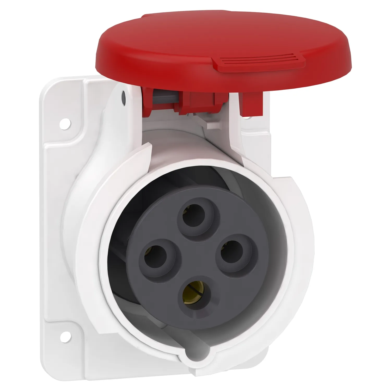 PKF16G434 - Main Schneider PKF16G434 Pratika 380-415V AC 4x16A 3P+E Trifaze IP44 Vida Bağlantılı Düz Makine Prizi