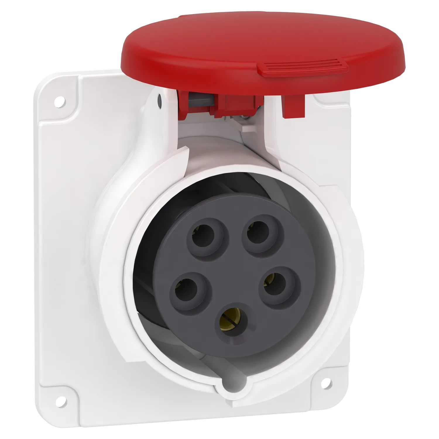 PKF16G435 - Main Schneider PKF16G435 Pratika 380-415V AC 5x16A 3P+ N+E Trifaze IP44 Vida Bağlantılı Düz Makine Prizi