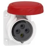 Schneider PKF16G734 Pratika 380-415V AC 4x16A 3P+E Trifaze IP67 Vida Bağlantılı Düz Makine Prizi