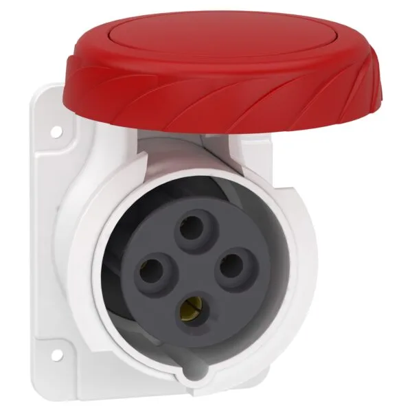 Schneider PKF16G734 Pratika 380-415V AC 4x16A 3P+E Trifaze IP67 Vida Bağlantılı Düz Makine Prizi