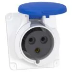 Schneider PKF32F423 Pratika 200-250V AC 3x32A 2P+E Monofaze IP44 Vida Bağlantılı Eğik Makine Prizi