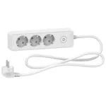 Schneider ST9431W 1.5m Beyaz Topraklı 3lü Grup Priz