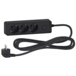 Schneider ST9433B 3m Antrasit Topraklı 3lü Grup Priz