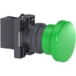 Schneider XA2-EC31 1NA Yeşil Mantar Kafalı Yaylı Buton