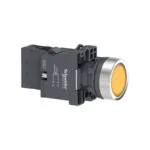 Schneider XA2-EW35M1 220VAC/DC Işıklı Yaylı Sarı Buton