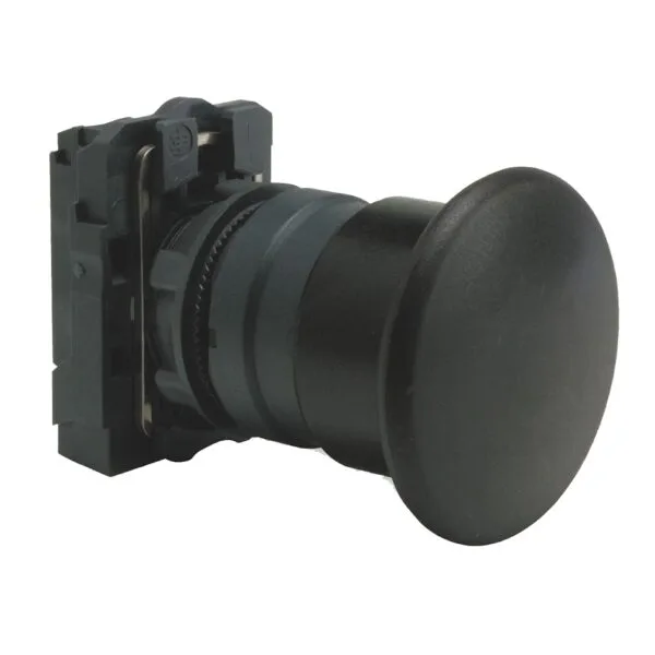 Schneider XB5-AC21 1NK 40mm Siyah Mantar Kafalı Yaylı Buton