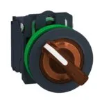 Schneider XB5FK125B5 24VAC/DC 1NA+1NK Yeşil Gömülü Işıklı Mandallı Ledli Kumanda Butonu