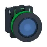 Schneider XB5FW36B5 24VAC/DC 1NA+1NK Beyaz Gömülü Işıklı Yaylı Ledli Kumanda Butonu