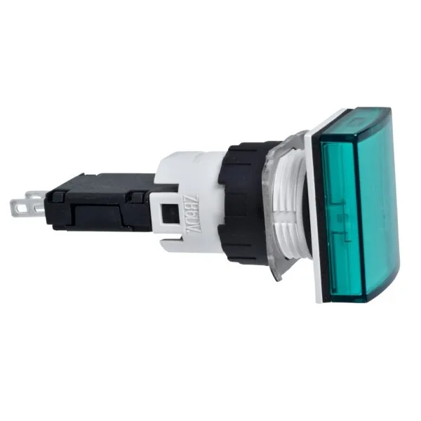 Schneider XB6DV3BB 24V Yeşil Dikdörtgen Ledli Kumanda Butonu