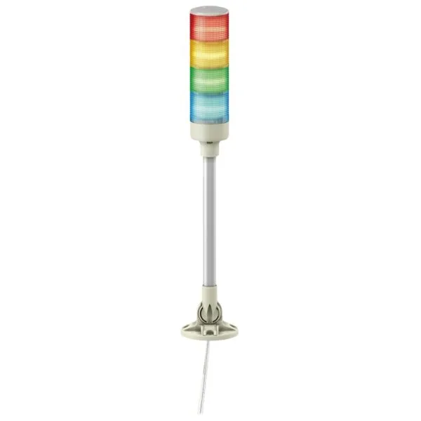 Schneider XVGB4SM 60mm 24V AC/DC Led Sabit Işıklı Kırmızı-Sarı-Yeşil-Mavi Buzzer IP40 Monoblok Işıklı Kolon
