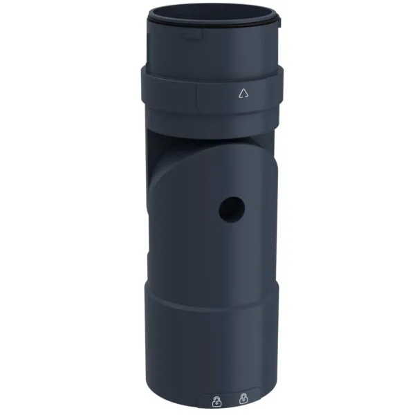 Schneider XVUZ06 Modüler Işıklı Kolon için Siyah Döndürülebilir Dirsek Bağlantı