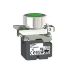 Schneider ZB4RTA3 22mm Metal Yeşil Başlıklı İletici Buton